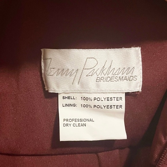 Jenny Packham NWT JP1034 Halter Chiffon Sleeveless Bridesmaid Dress Cabernet 10 - Picture 8 of 9